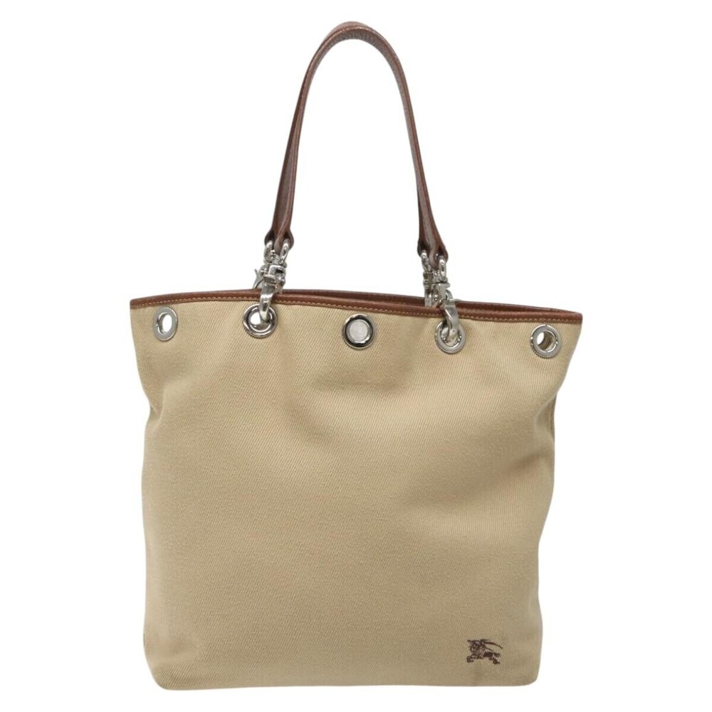 Burberry Nova Check Tote Canvas and Leather